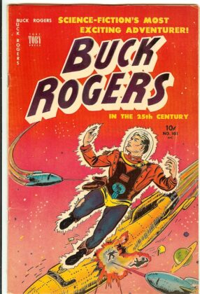 Buck Rogers – klasyczna opera kosmiczna – zaczynał jako seria komiksów, ale wkrótce powstały jego adaptacje radiowe i serialowe.