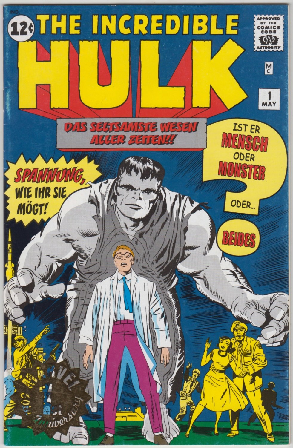Okładka "Niesamowitego Hulka" z niemieckiego wydania